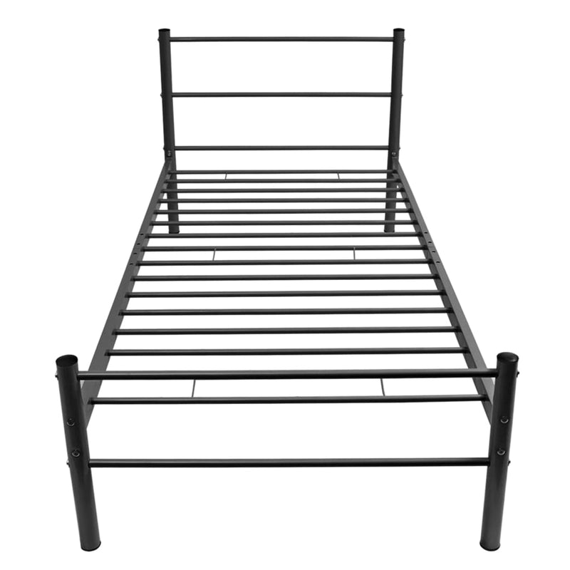 Bed Frame without Mattress Black Metal King Single Size