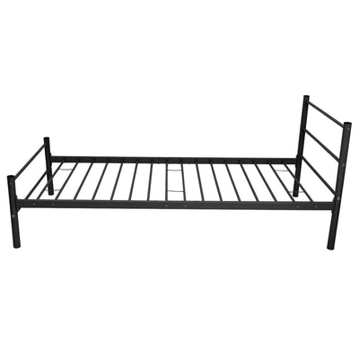 Bed Frame without Mattress Black Metal King Single Size