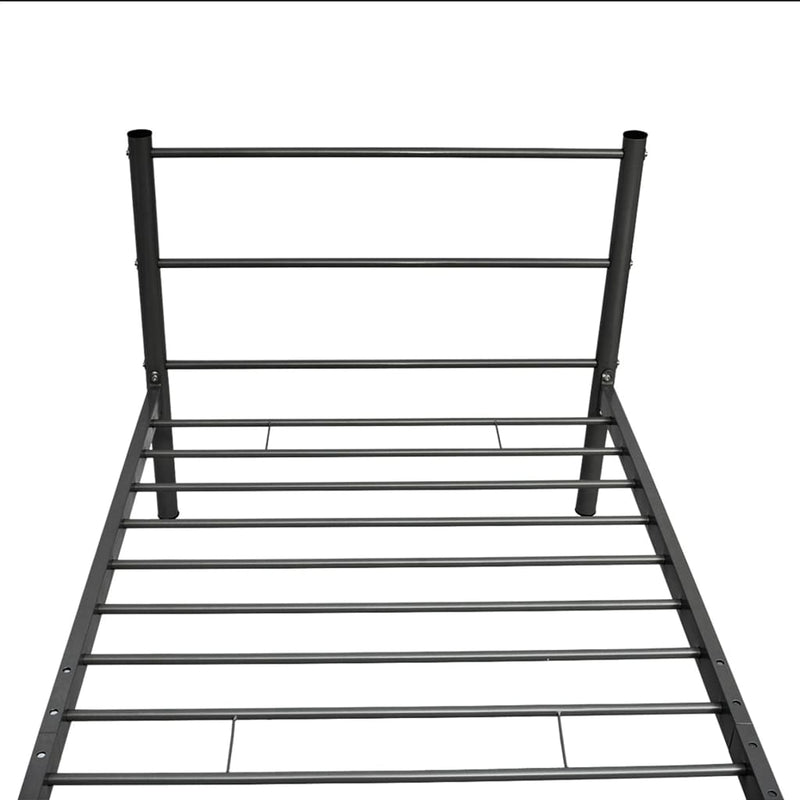 Bed Frame without Mattress Black Metal King Single Size