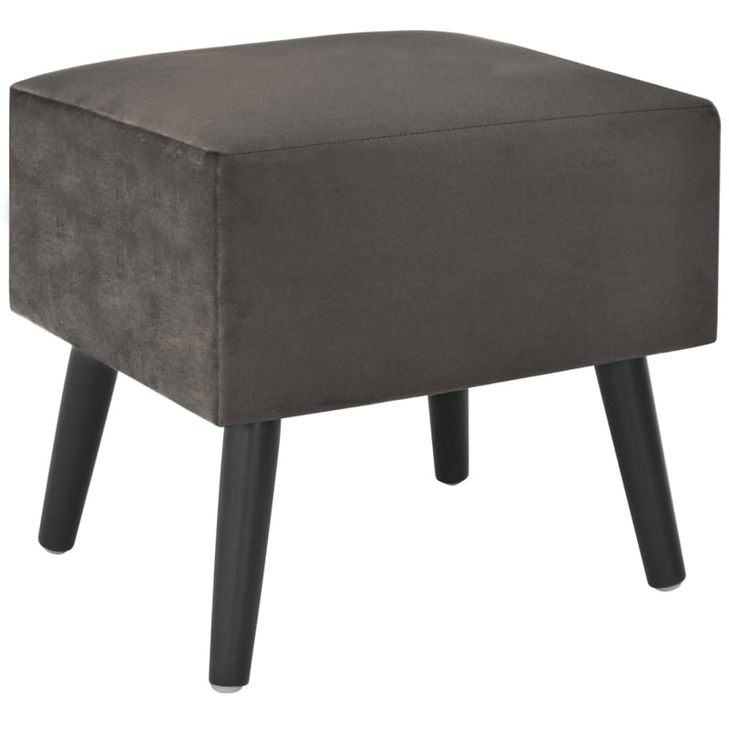 Bedside Cabinet Grey 40x35x40 cm Velvet