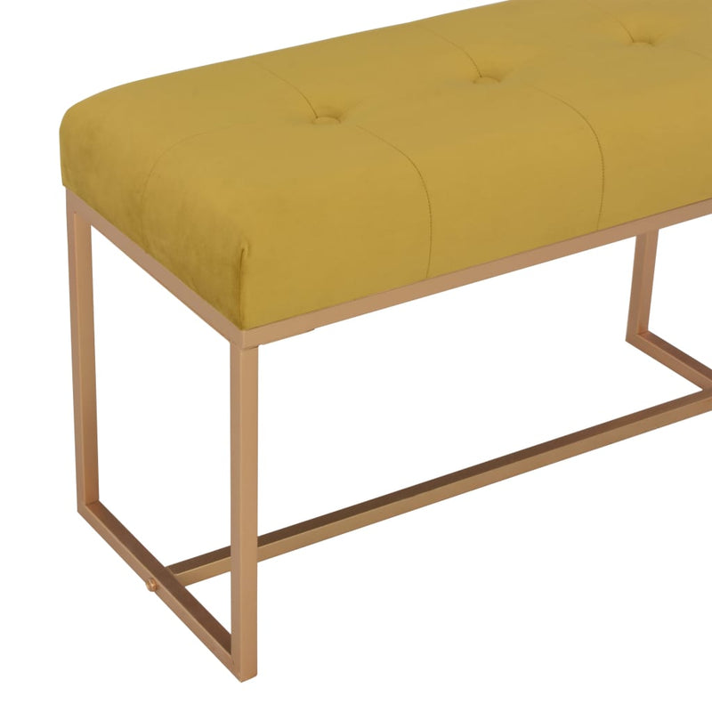 Bench 80 cm Mustard Velvet