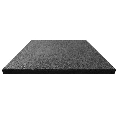 Fall Protection Tiles 6 pcs Rubber 50x50x3 cm Black