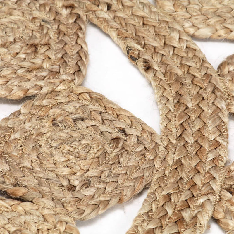 Handmade Rug Braided Jute 90 cm