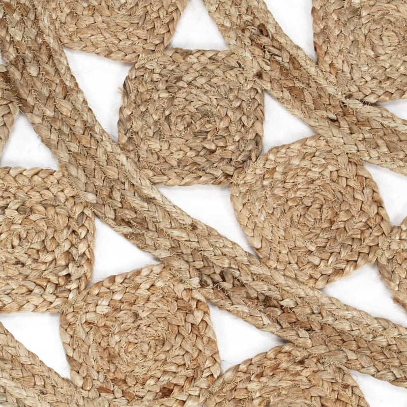 Handmade Rug Braided Jute 120 cm