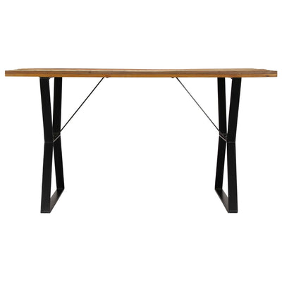 Dining Table 140x80x76 cm Solid Reclaimed Wood