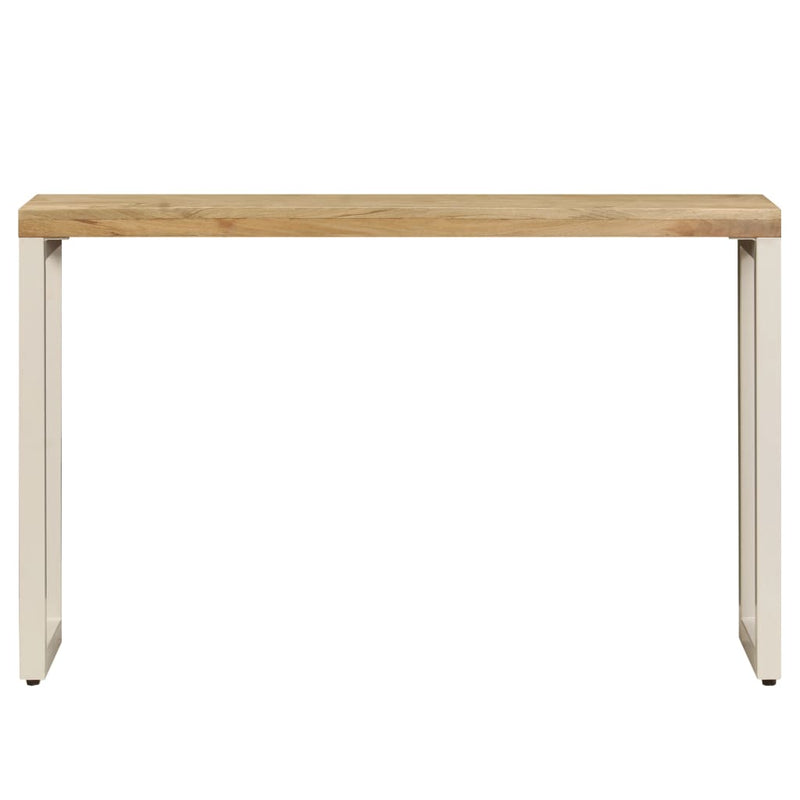 Console Table 120x35x76 cm Solid Wood Mango and Steel