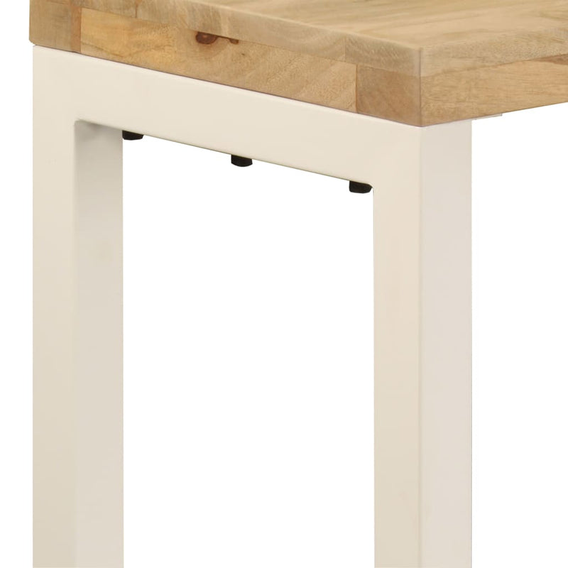 Console Table 120x35x76 cm Solid Wood Mango and Steel