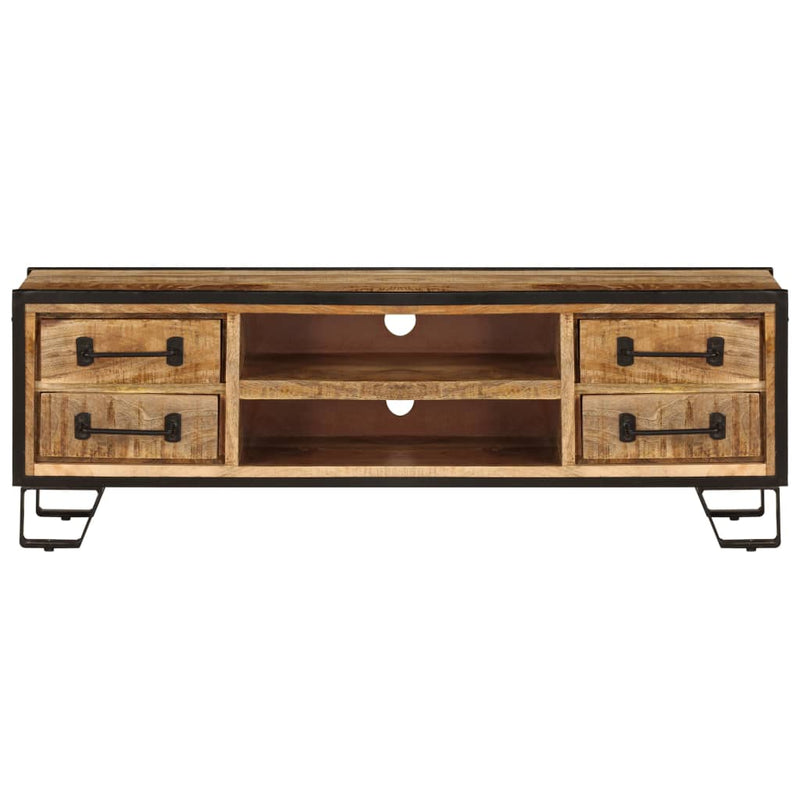 TV Cabinet with Drawers 120x30x40 cm Solid Mango Wood