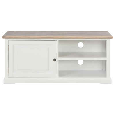 TV Cabinet White 90x30x40 cm Wood