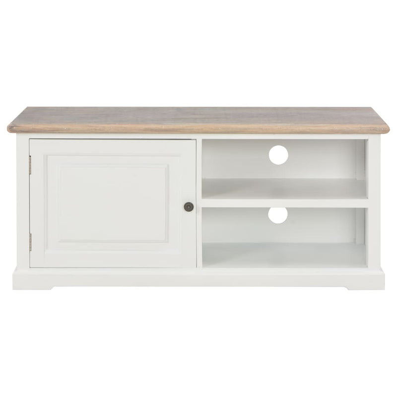 TV Cabinet White 90x30x40 cm Wood