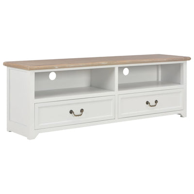 TV Cabinet White 120x30x40 cm Wood