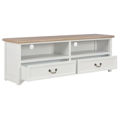 TV Cabinet White 120x30x40 cm Wood