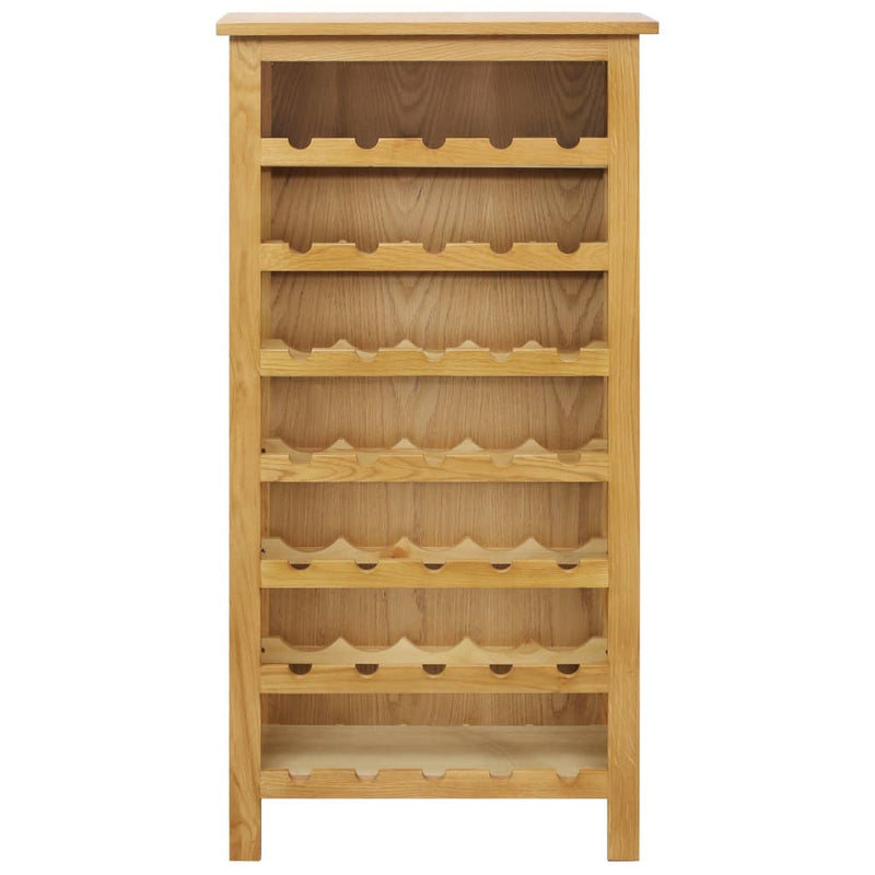 Wine Cabinet 56x32x110 cm Solid Oak Wood