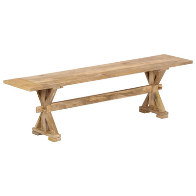 Hall Bench 160x35x45 cm Solid Mango Wood