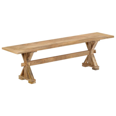 Hall Bench 160x35x45 cm Solid Mango Wood