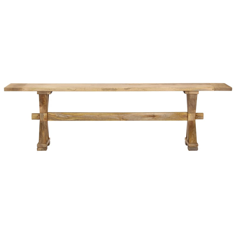 Hall Bench 160x35x45 cm Solid Mango Wood