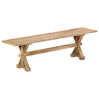 Hall Bench 160x35x45 cm Solid Mango Wood