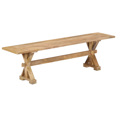 Hall Bench 160x35x45 cm Solid Mango Wood