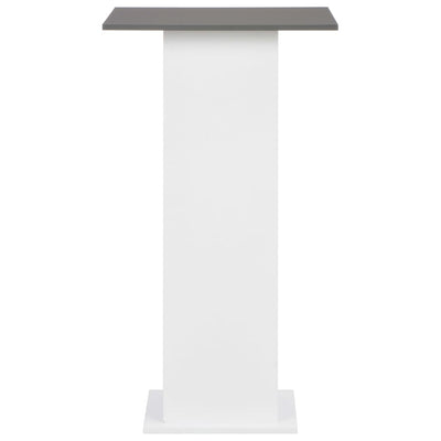 Bar Table White and Anthracite Grey 60x60x110 cm