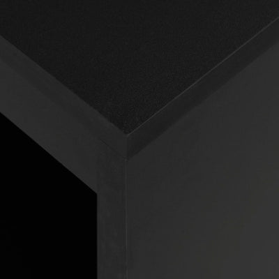 Bar Table with Shelf Black 110x50x103 cm