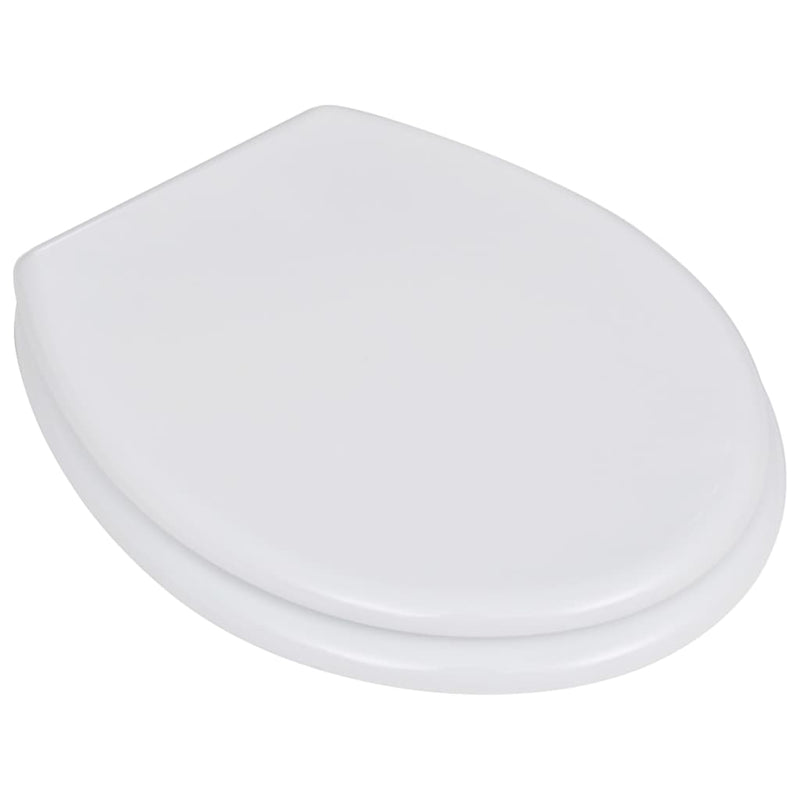 Toilet Seats with Lids 2 pcs MDF White