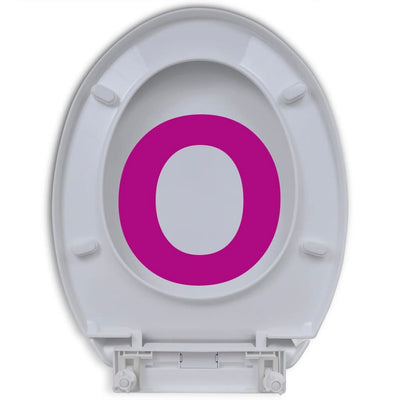 Toilet Seats with Soft Close Lids 2 pcs Plastic White