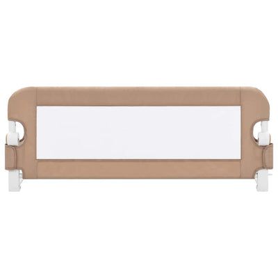 Toddler Safety Bed Rail Taupe 102x42 cm Polyester