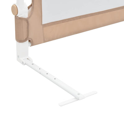 Toddler Safety Bed Rail Taupe 102x42 cm Polyester