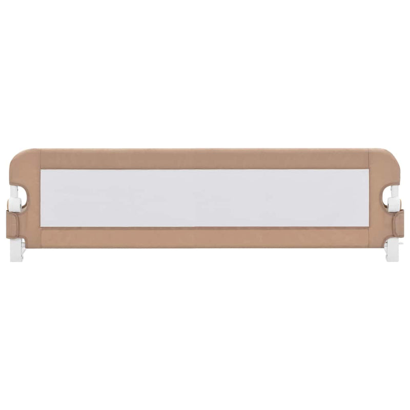 Toddler Safety Bed Rail Taupe 150x42 cm Polyester