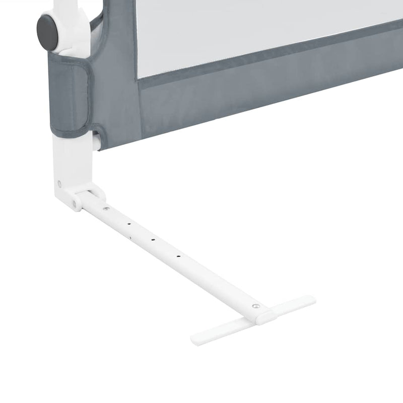 Toddler Safety Bed Rail Grey 102x42 cm Polyester