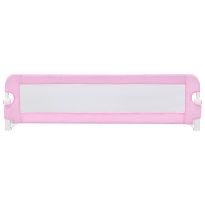 Toddler Safety Bed Rail Pink 120x42 cm Polyester