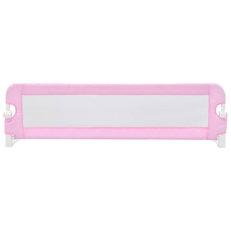 Toddler Safety Bed Rail Pink 120x42 cm Polyester