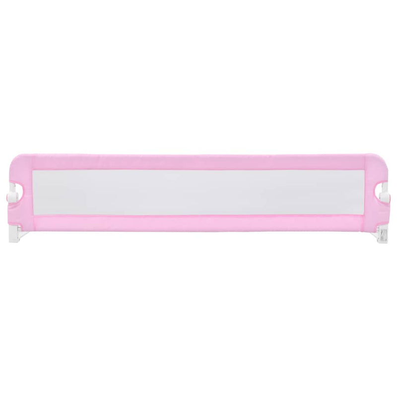 Toddler Safety Bed Rail Pink 180x42 cm Polyester