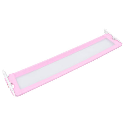 Toddler Safety Bed Rail Pink 180x42 cm Polyester