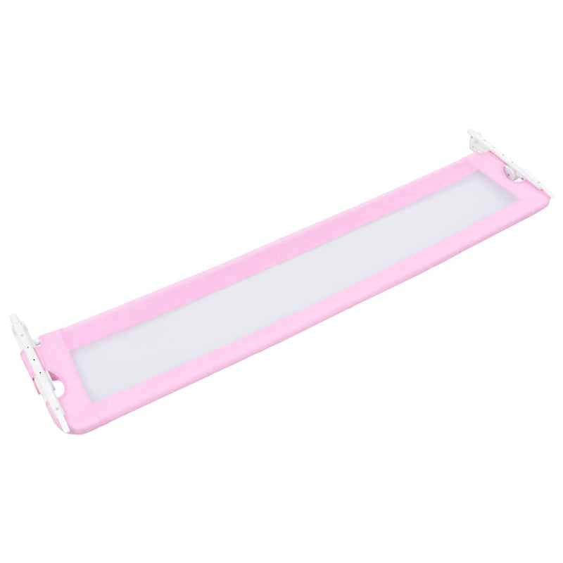 Toddler Safety Bed Rail Pink 180x42 cm Polyester