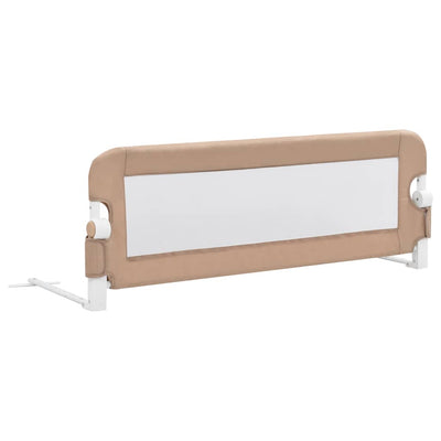 Toddler Safety Bed Rail Taupe 120x42 cm Polyester