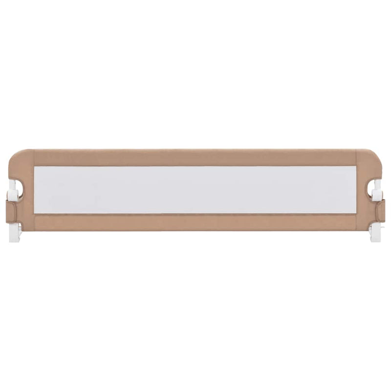 Toddler Safety Bed Rail Taupe 180x42 cm Polyester