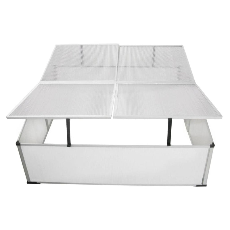 Cold Frame 4 Lids 108x41x110 cm