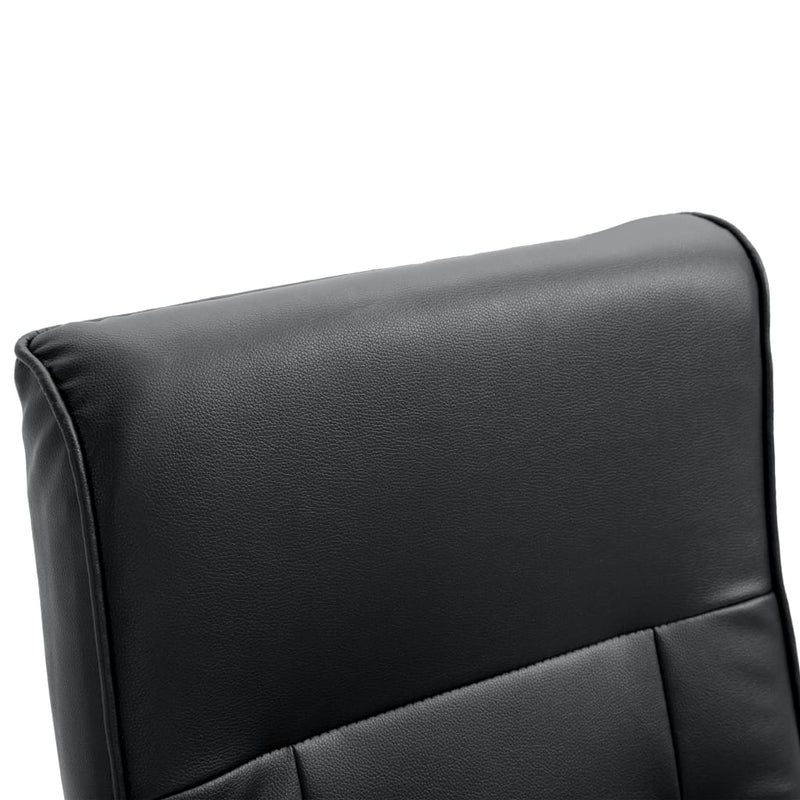 Massage Chair Black Faux Leather