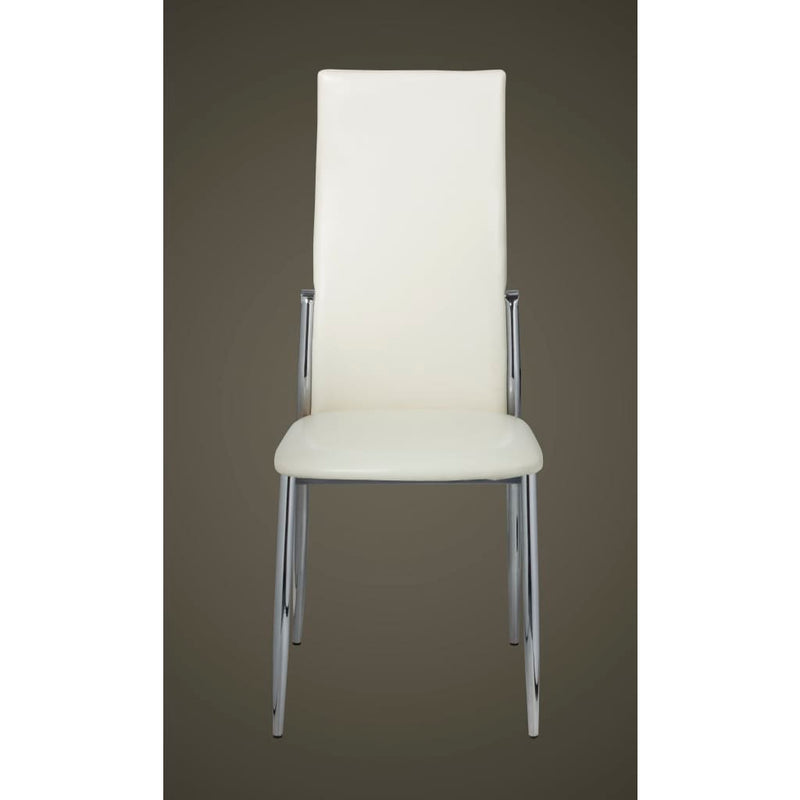 Dining Chairs 2 pcs White Faux Leather