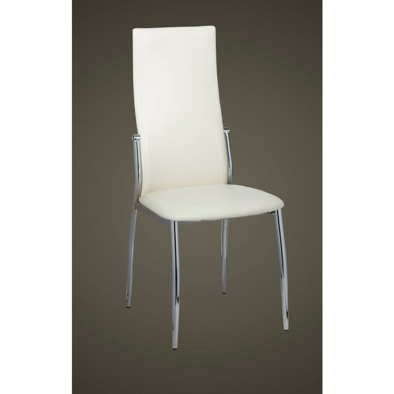 Dining Chairs 4 pcs White Faux Leather