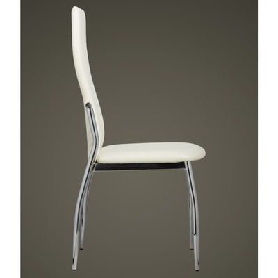 Dining Chairs 6 pcs White Faux Leather