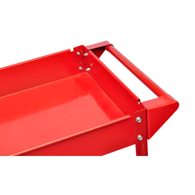 2 x Workshop Tool Trolley 100 kg 2 Shelves