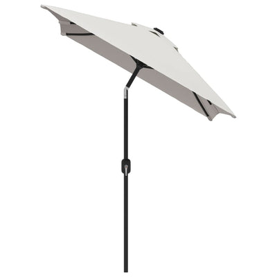 Garden Parasol 200 x 300 cm Sand White Rectangular