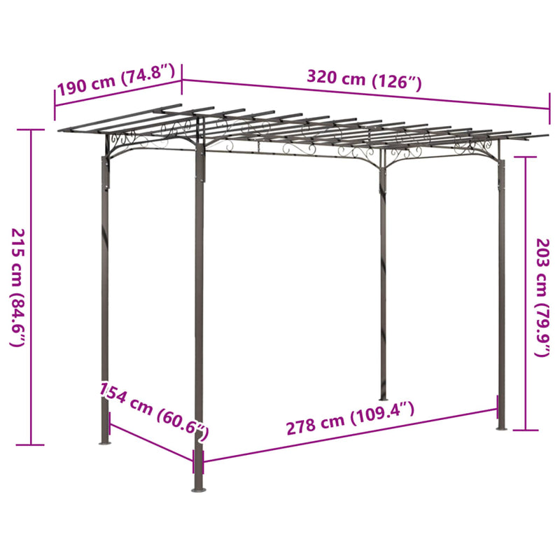 Rose Arch garden arbor Steel Garden Decoration