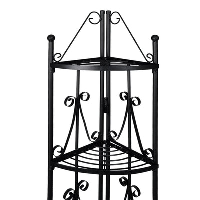 Corner Plant Rack Black