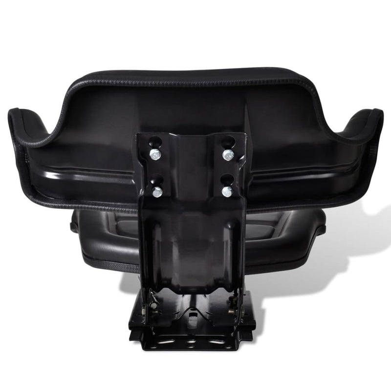 Tractor Seat with Backrest Black