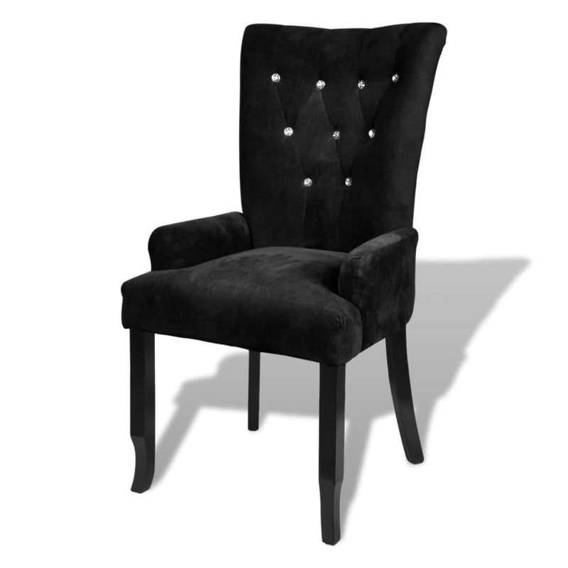 Armchair Black Velvet