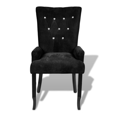 Armchair Black Velvet