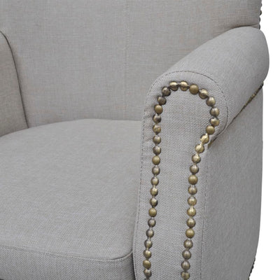 Armchair Grey Fabric